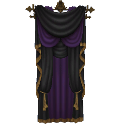 purple century curtain
