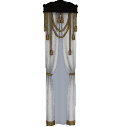 white elegant curtain