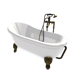 white antique bathtub