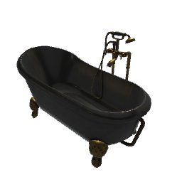 black antique bathtub