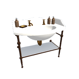 white antique bathroom sink