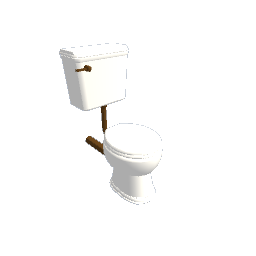 white antique toilet
