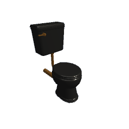 black antique toilet