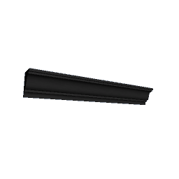 100 cm ceiling moulding black