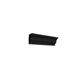 50 cm ceiling moulding black