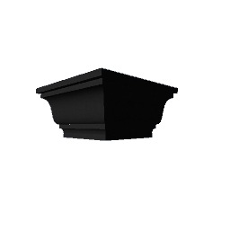 outer corner ceiling moulding black