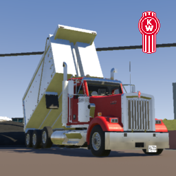 2023 Kenworth W900 Day-Cab Tri-Axle Dump Truck