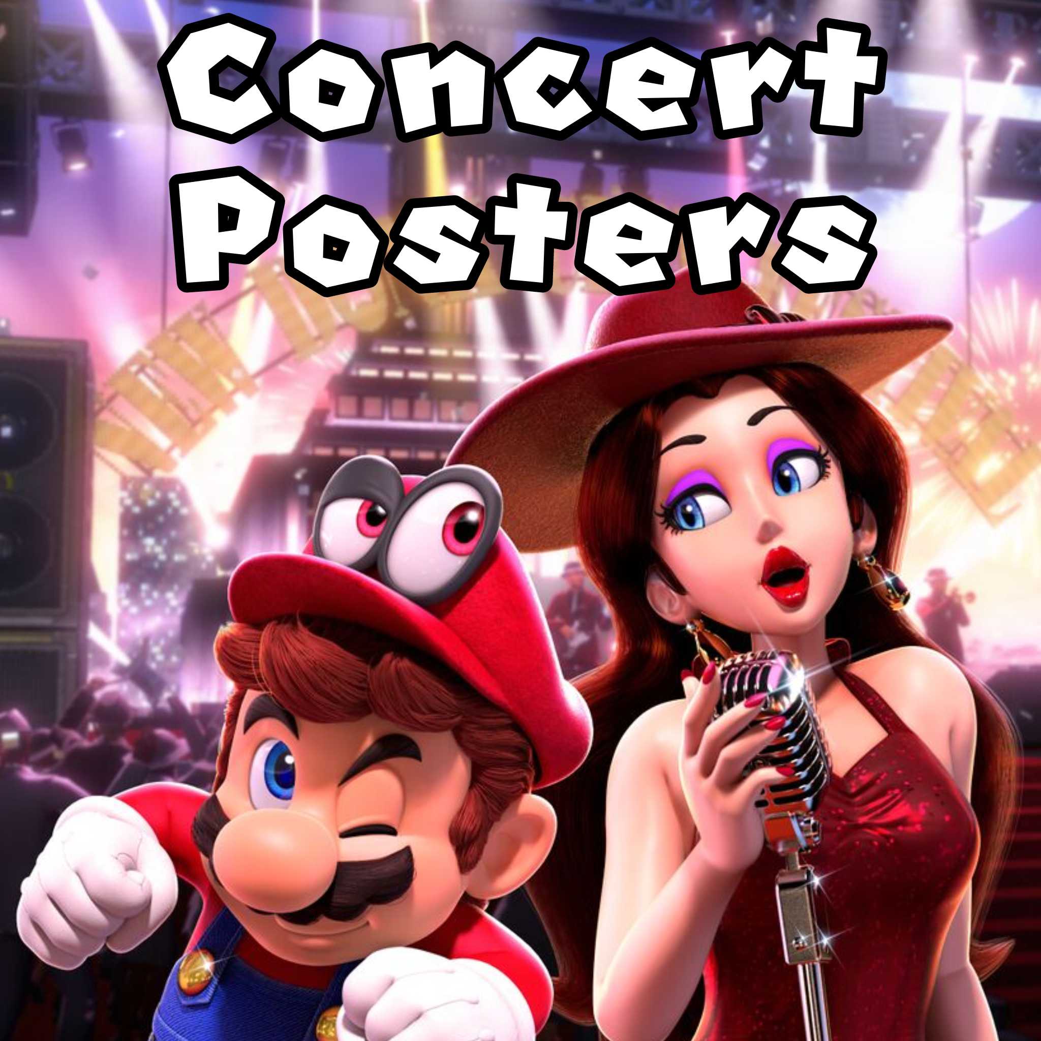 Super Mario Odyssey Concert Posters