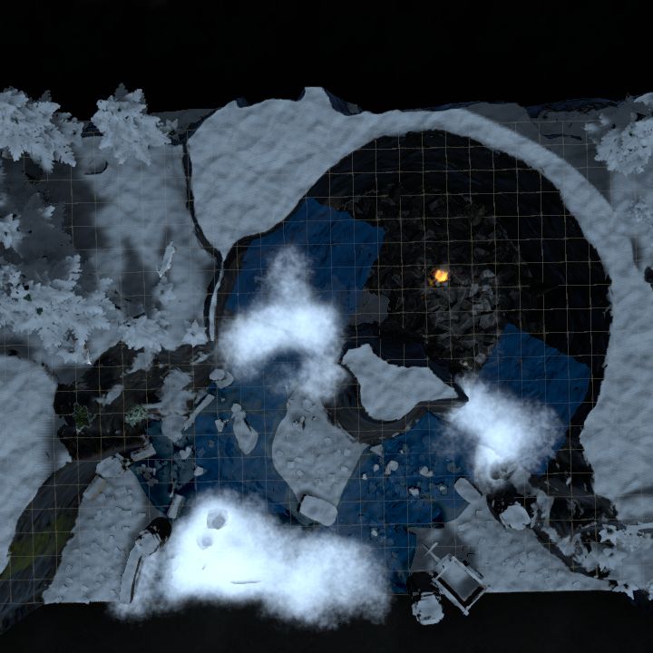 Cliffside Dwarfroad with waterfall/cave