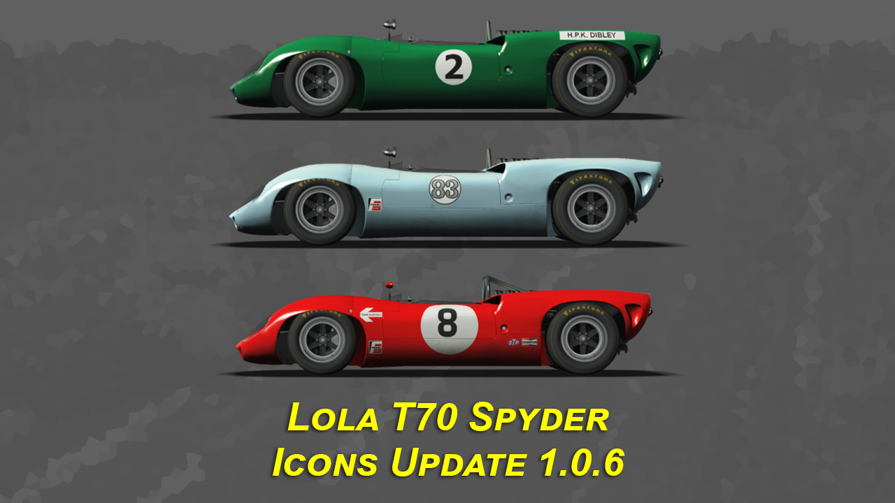 T70 Spyder Icons Update