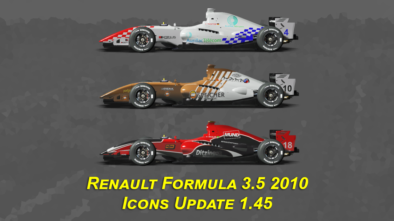 Formula Renault 3.5 2010 Icons Update