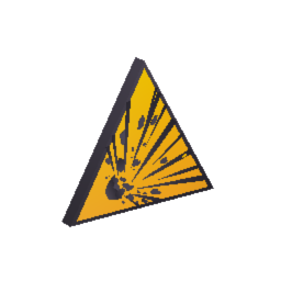 Highly Explosive Warning Sign