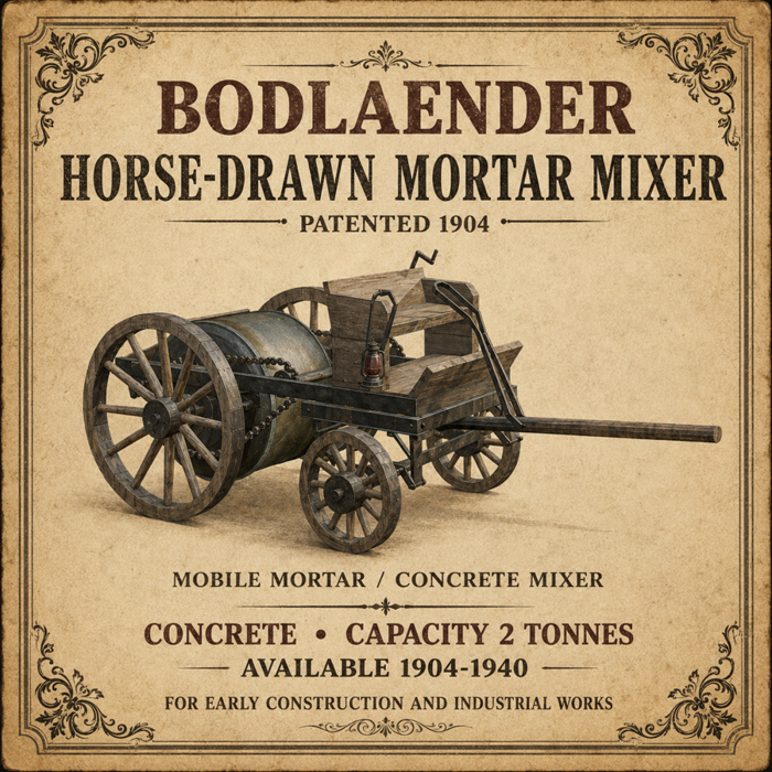 Bodlaender Horse-Drawn Mortar Mixer