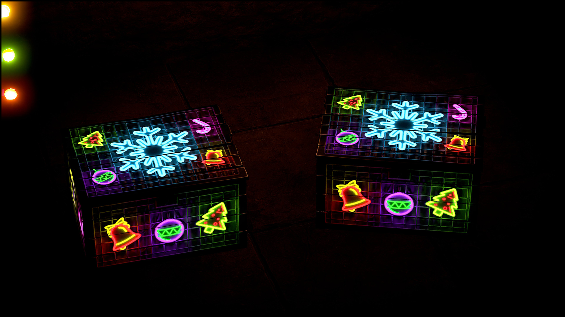 Neon Snowflake Small Box