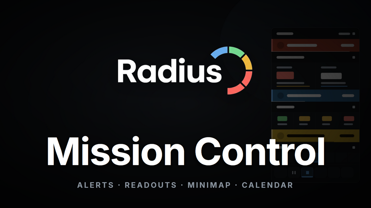 Radius UI - Mission Control