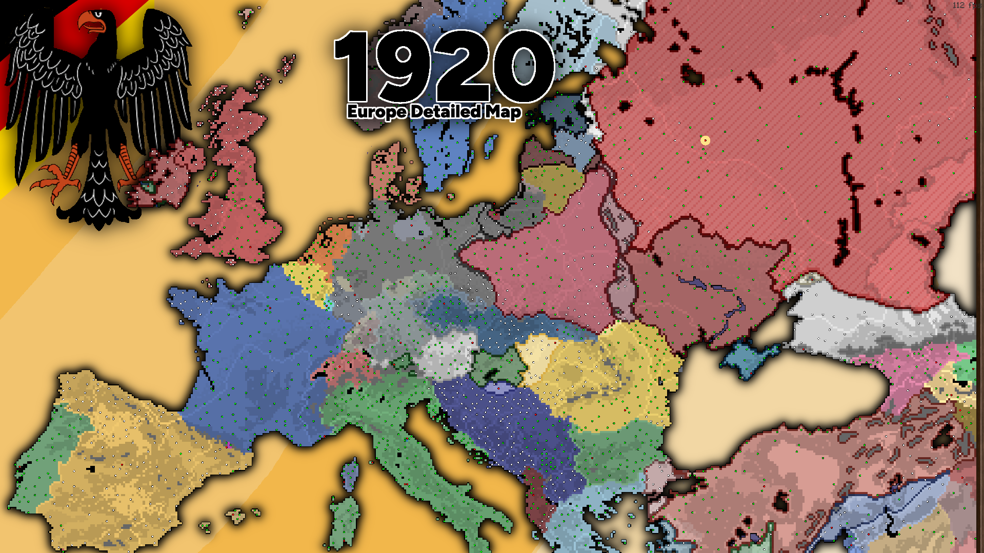 1920 Europe Detailed Map  Upd 8