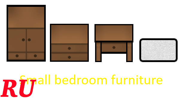 Small Bedroom Furniture rus mod preview for RimWorld