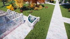 Cottage Core Modular Small Corner Fountain