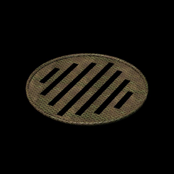 Small round drain