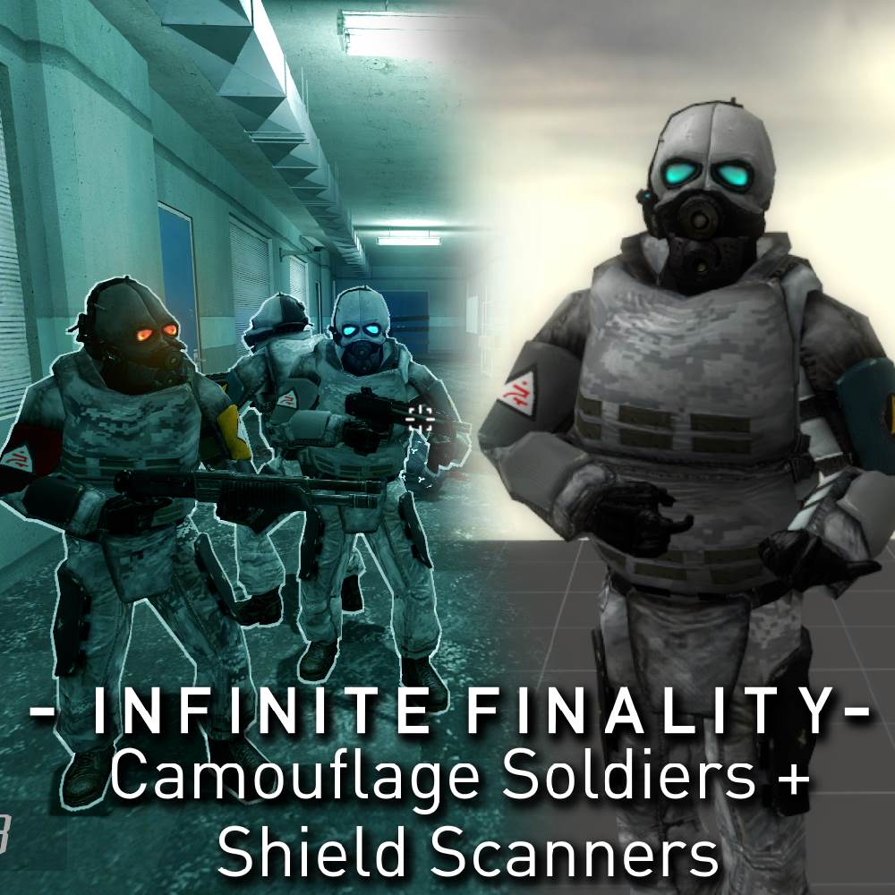 Infinite Finality Camouflage Soldiers + Shield Scanners