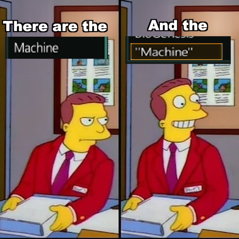 Biological traits for ''Machine''