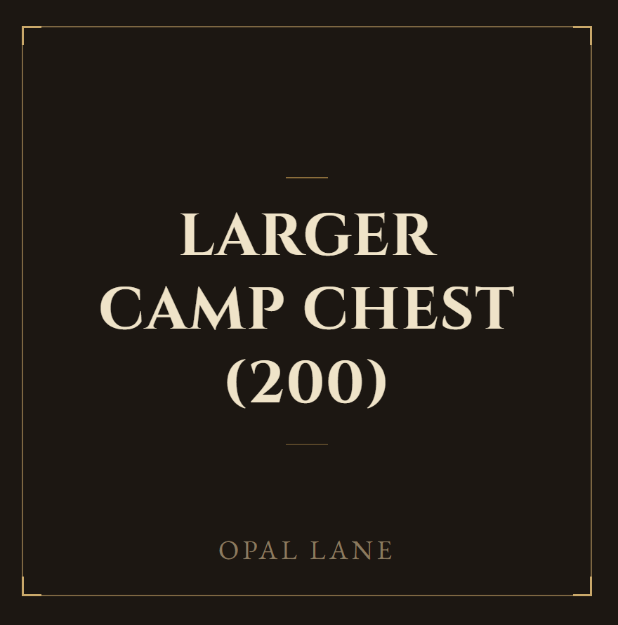 Larger Camp Chest (200 capacity)