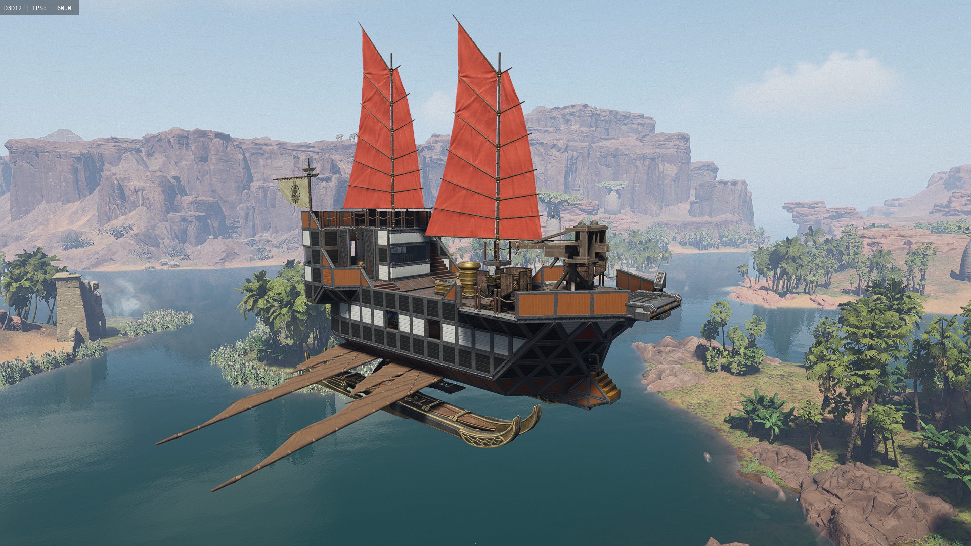 Light warship "Freeland" – Soulmask Mod