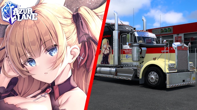 Kenworth W900 HMS Sussex (Wine and Red Roses) - Azur Lane [Combo Skin]