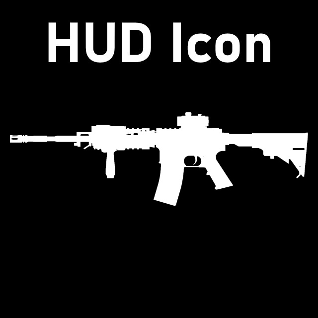 Call of Duty Modern Warfare Remastered - M4A1 HUD Icon (SG552)
