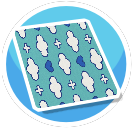 Cloud Rug Teal - Std