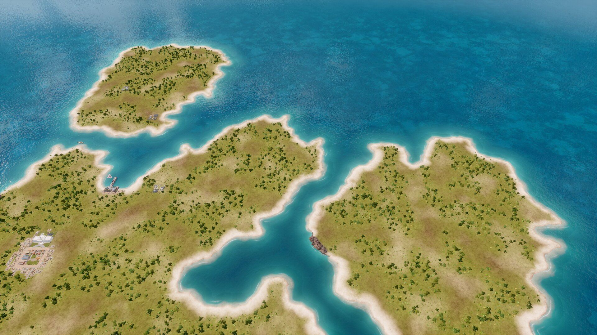 Large island w/ 2 smaller islands preview