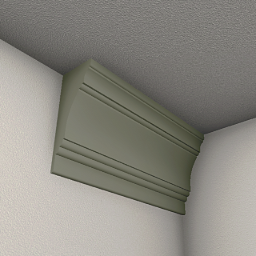 Wide ceiling molding 0.5 m - Sage green