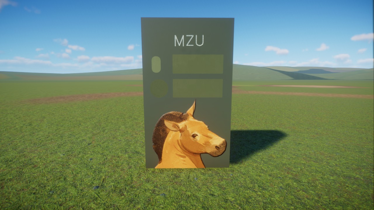 MZU Horse Sign preview