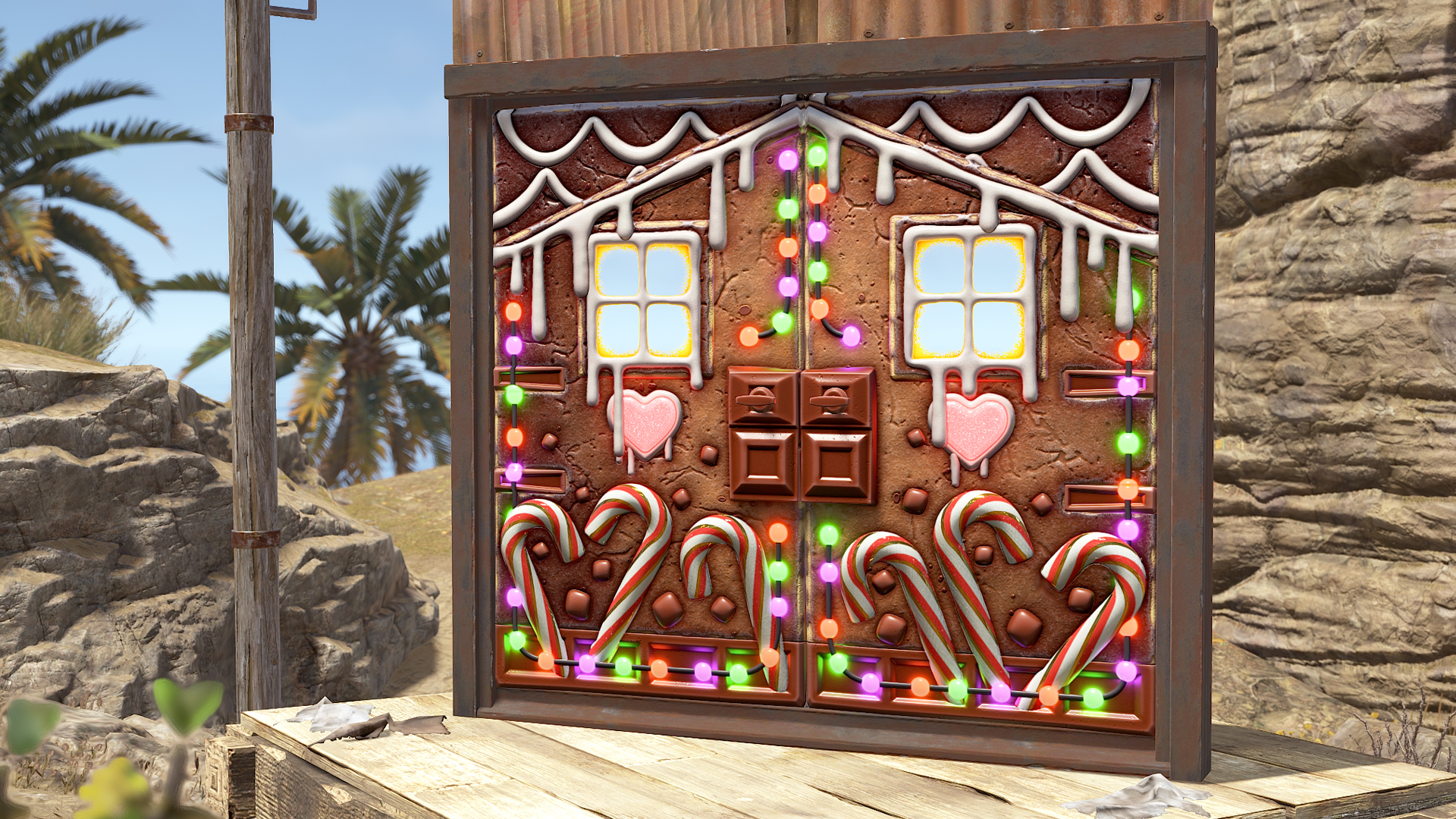 Gingerbread Metal Double Door thumbnail 2