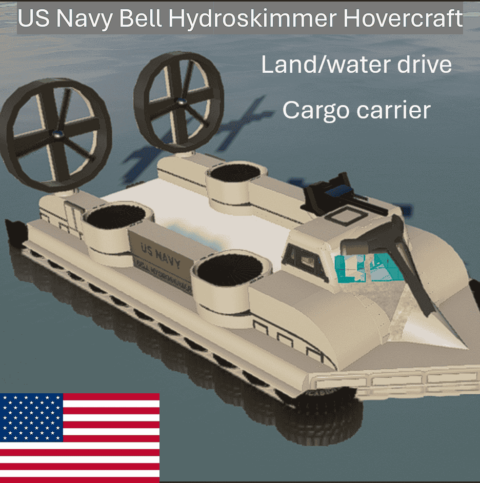 US Navy Hovercraft cargo carrier