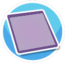 Rug Thick Border Plum