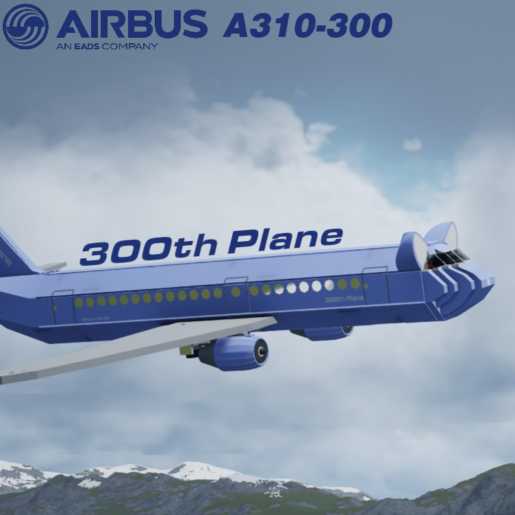Softbody AIR LINER Airbus A310-300 300th plane