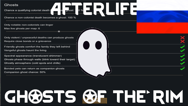 Afterlife: Ghosts Of The Rim RUS mod preview for RimWorld