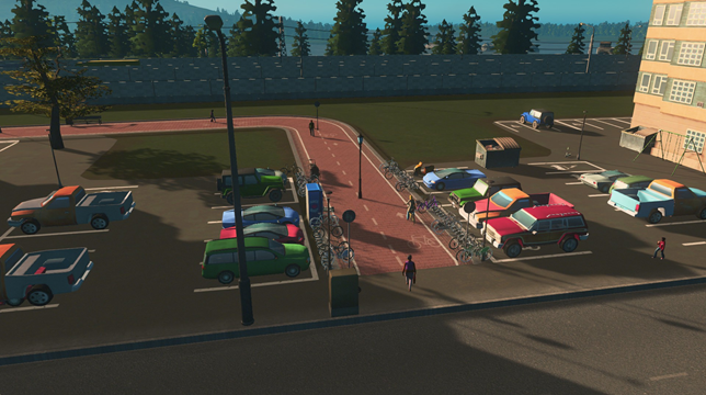 Bicycle Path Entrance + Parking preview