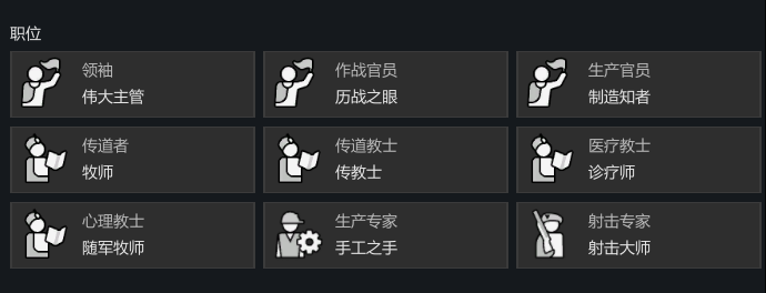Aide Ideology Role 副官文化职位