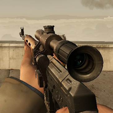 SVD Dragunov on L4D1 Animations
