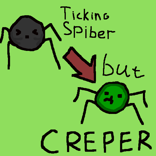 Ticking spider but creeper