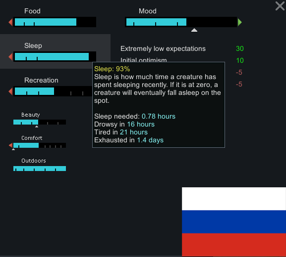 Improved Need Indicator [RU] mod preview for RimWorld