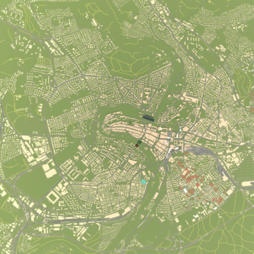 Map - Bern in Switzerland