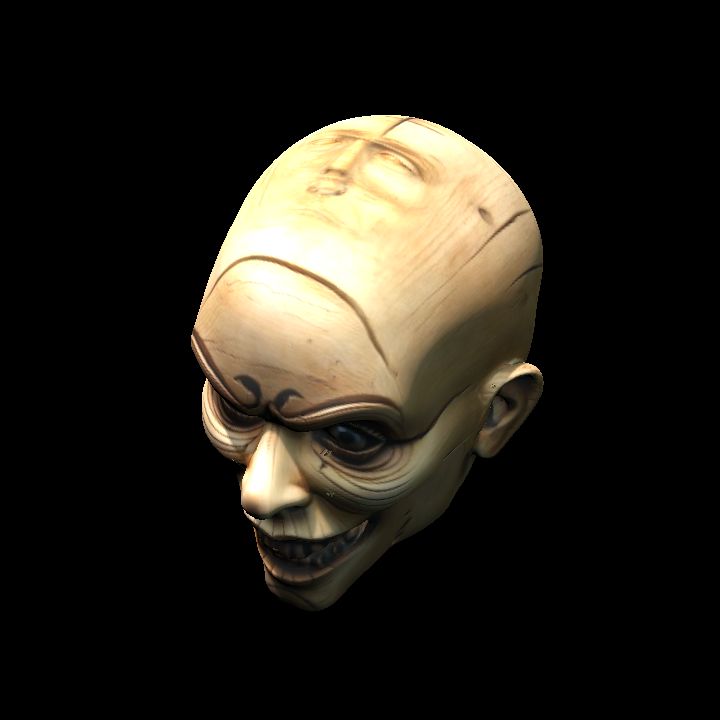 Wooden doll head 3