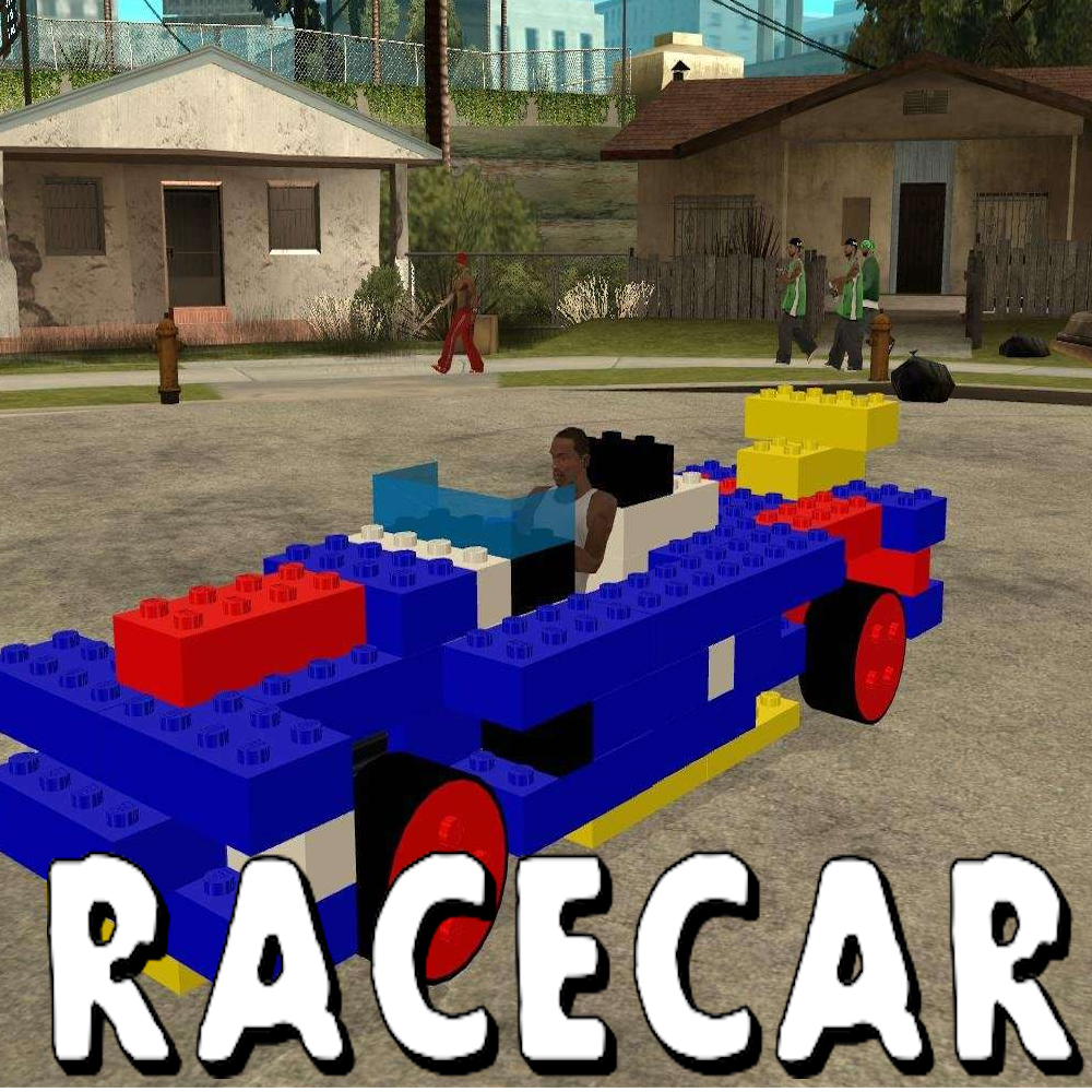 LegoMobile aka Lego Car (GTA SA Mod) Over Racecar
