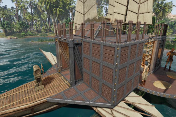 单人小型营火船 – Soulmask Mod