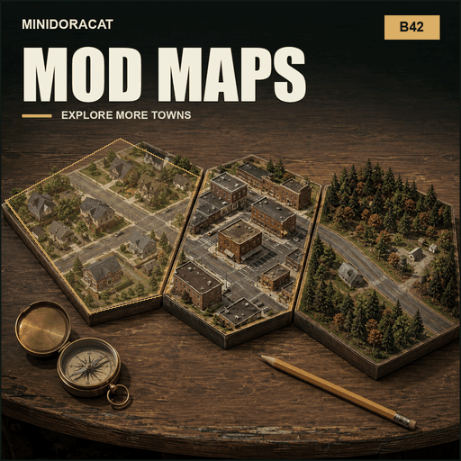 Minidoracat MiniMap - MOD Maps for B42 – Project Zomboid Mod