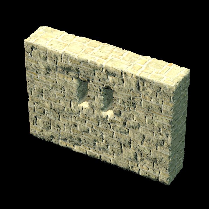 Modular ancient house - wall windows 04 preview