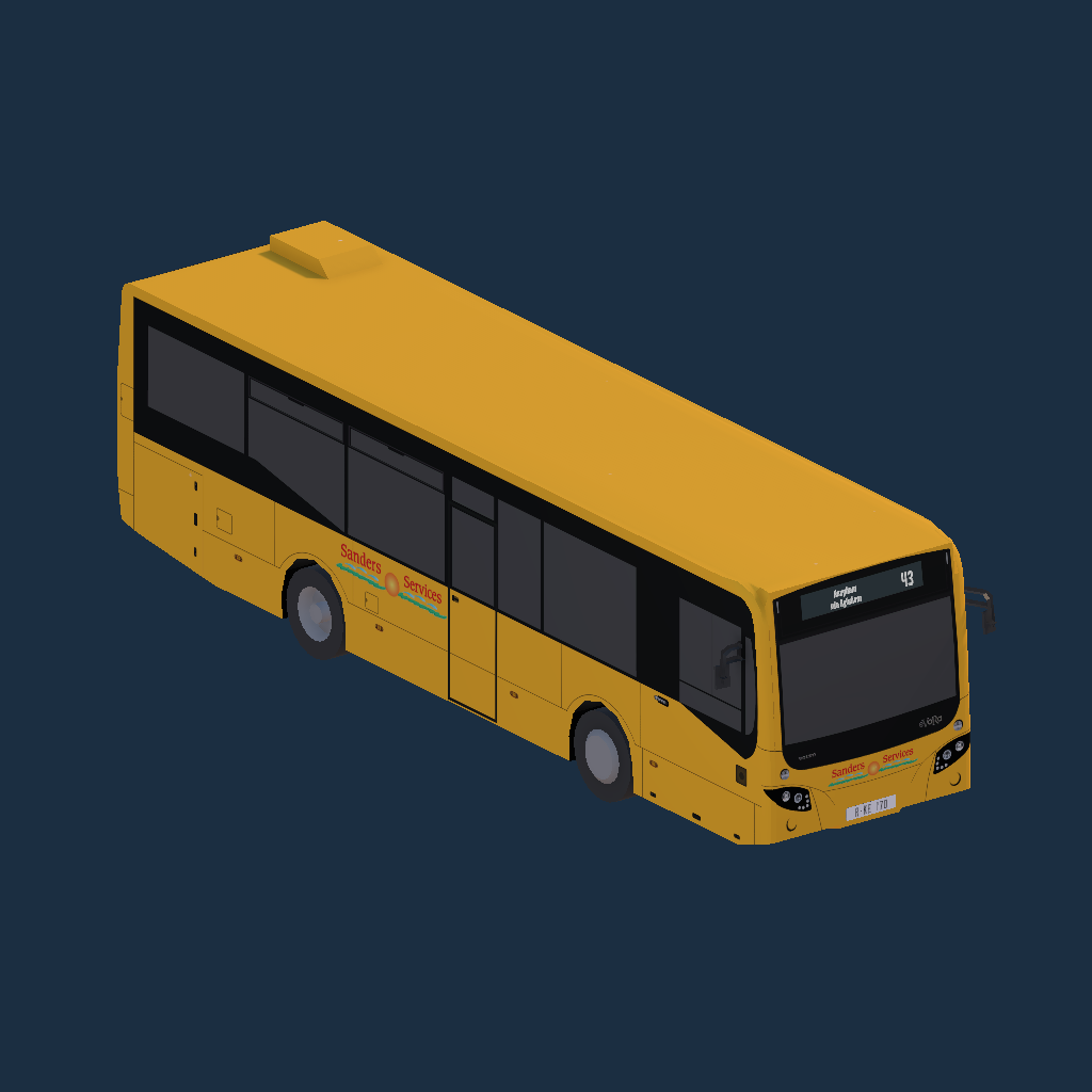 MCV eVoRa 10.8m Sanders Coaches Orange Branded